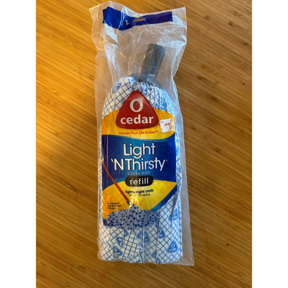 O Cedar Light 'N Thirsty Cloth Mop Refill Replacement Head Machine Washable New
